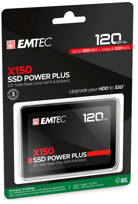 EMTEC 120GB Internal SSD (Solid State Drive) X150 Power Plus