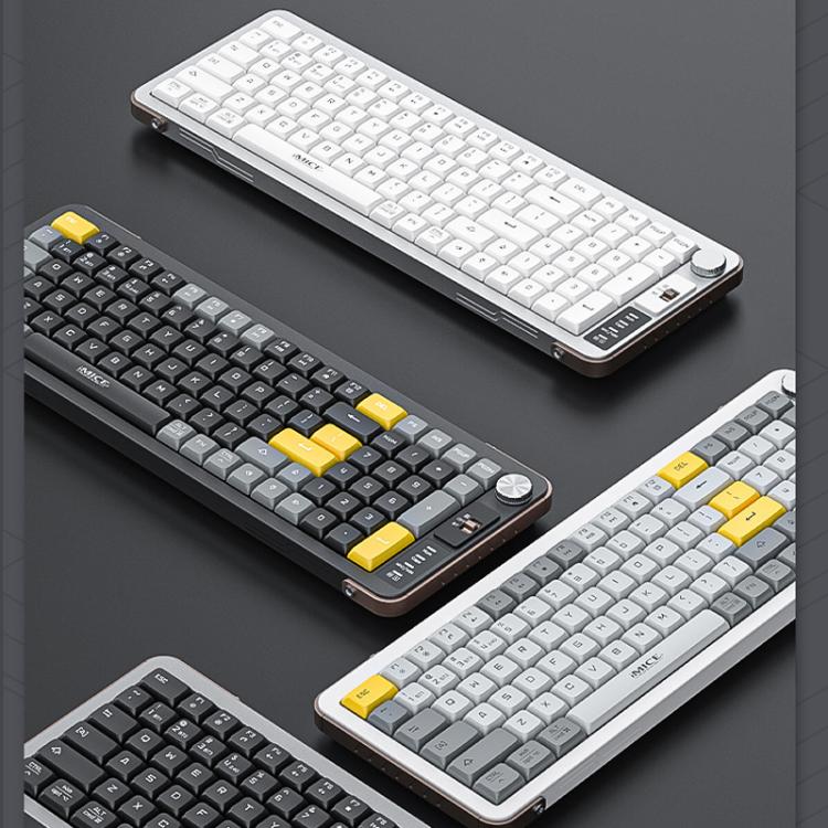 IMICE AN-800 Wireless Bluetooth Dual Mode Scissor Foot Structure Silent Keyboard(White)