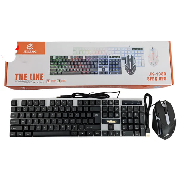 Jegang Jk_1980 Wired Keyboard & Mouse Combo For Office & Gaming