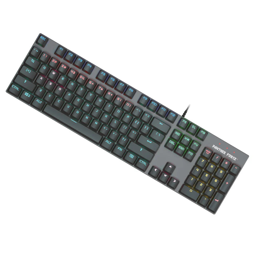 PF138 - Panther Force Gaming Combo – RGB Mechanical Keyboard & Adjustable Mouse