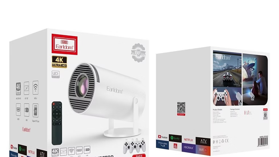 Earldom Projector With Game Controller PJ03