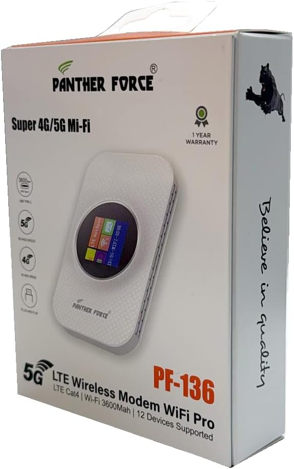 PF136 - Panther Force 5G WiFi Router  "300" Mbps Speed