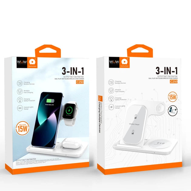 WUW C250 3 in 1 Wireless Charger