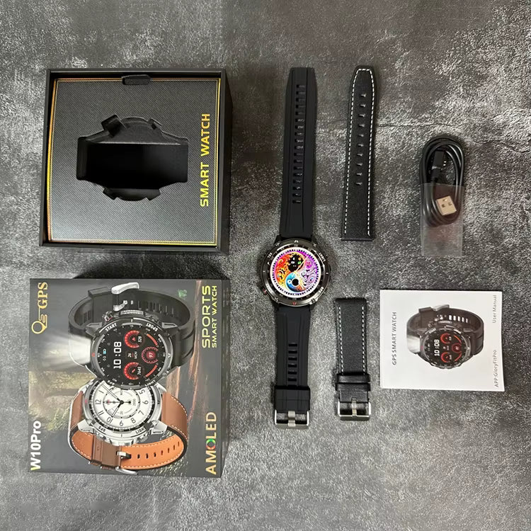 New AMOLED W10 Pro Smart Watch