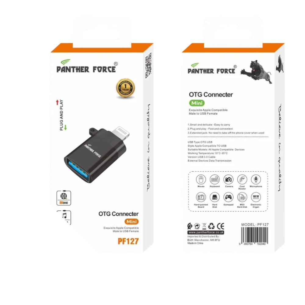 Panther Force Mini OTG Connector – USB Connectivity & Fast Data Transfer