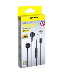AWEI PC-6T wired in-ear headphones USB-C