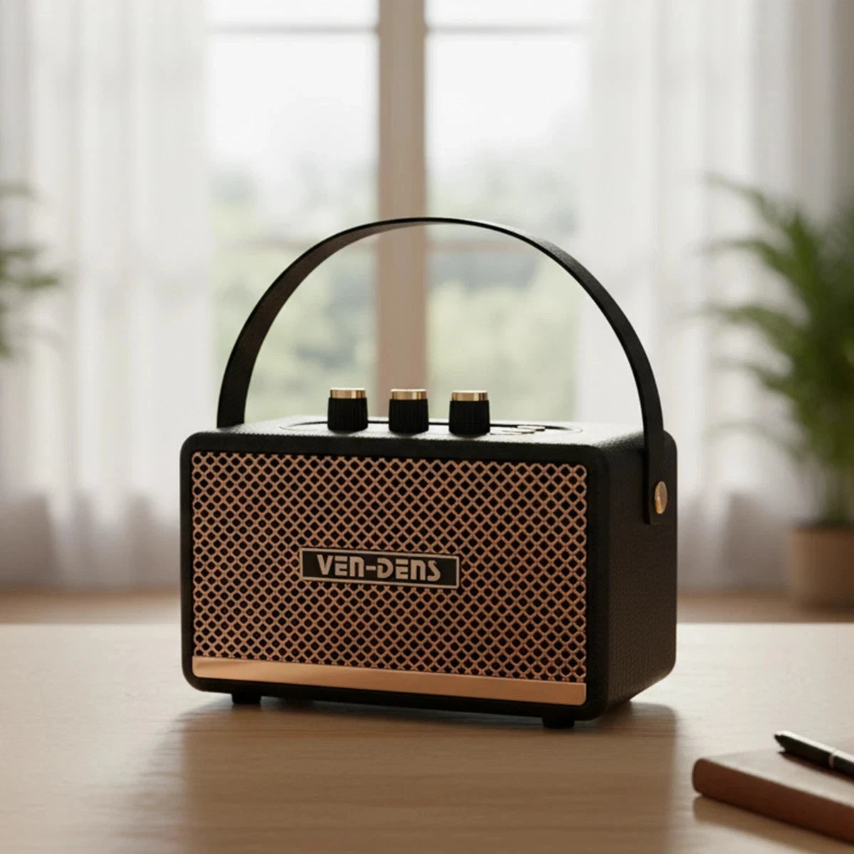 Ven-Dens Small Portable Bluetooth Speaker – 5W Dual Audio, Water Resistant