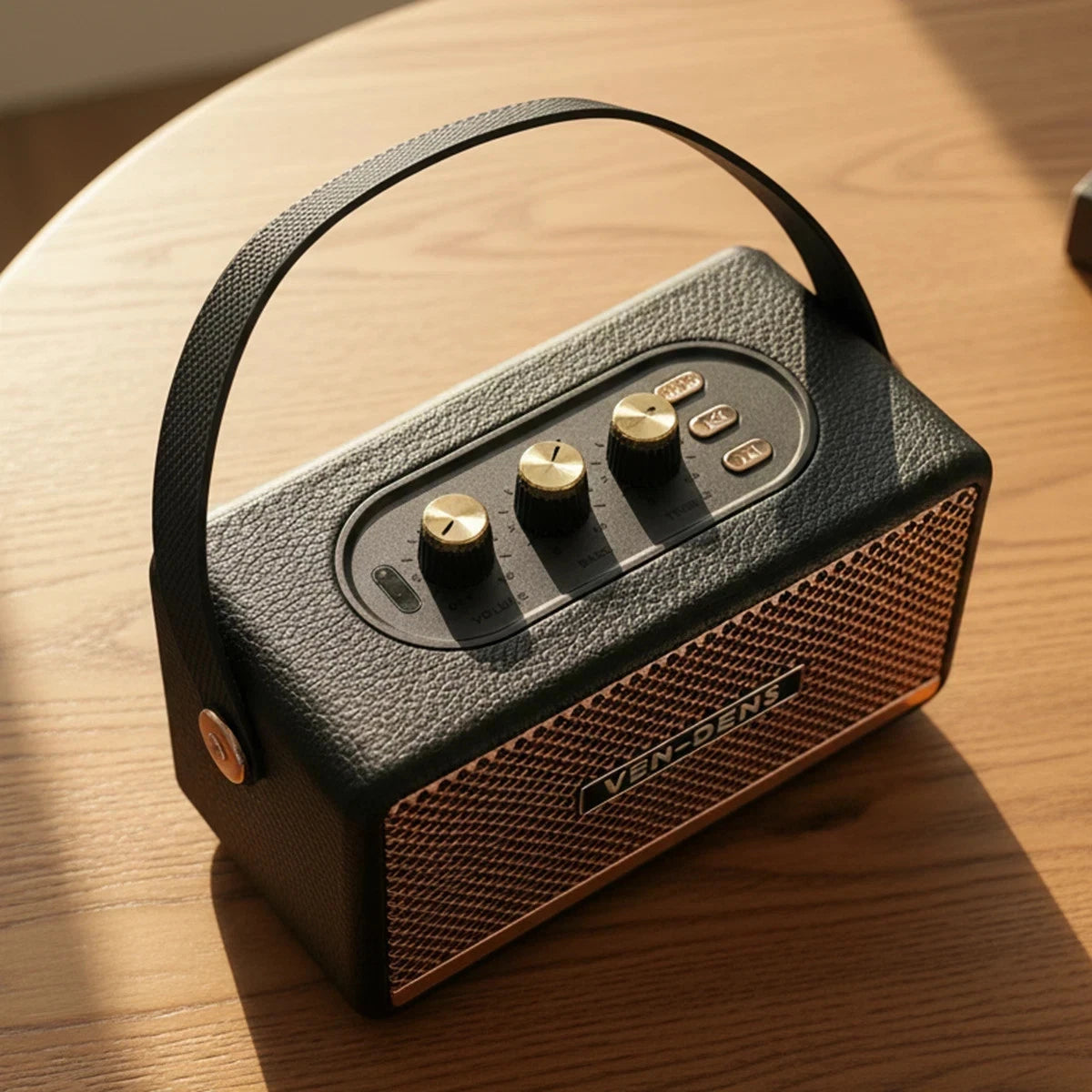 Ven-Dens Small Portable Bluetooth Speaker – 5W Dual Audio, Water Resistant